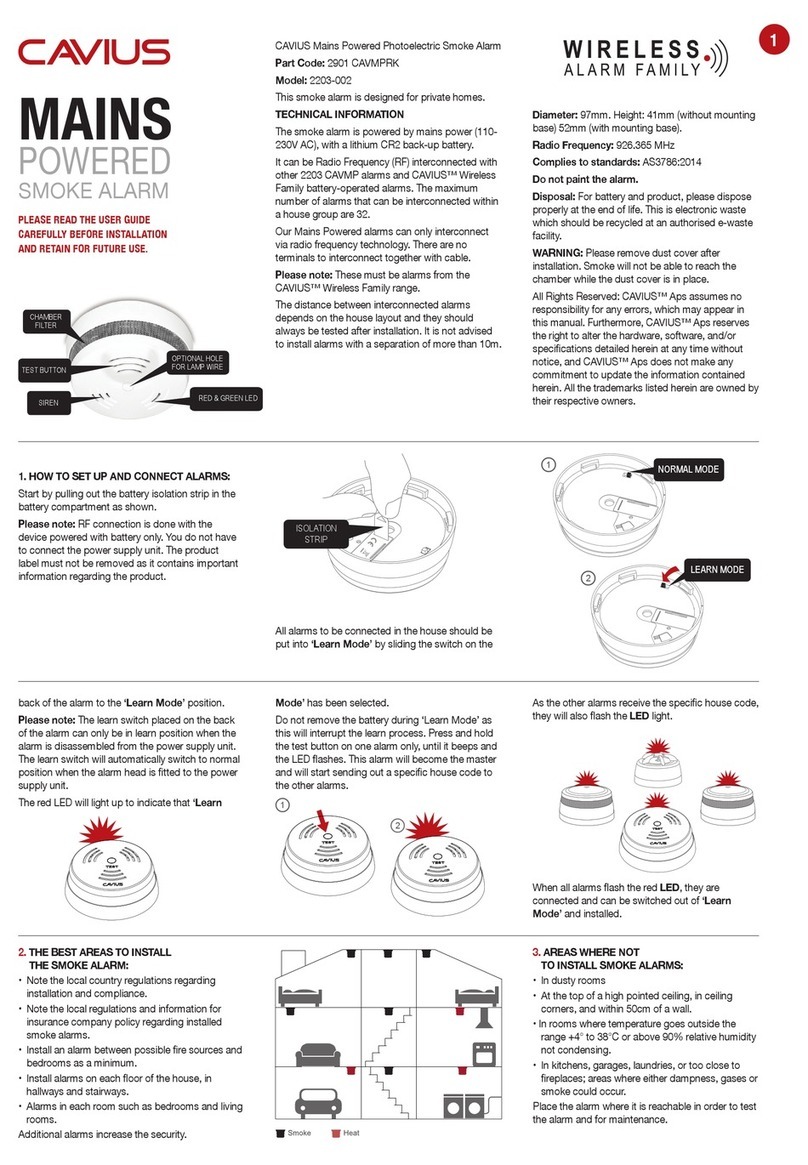 Cavius 2203-002 user manual