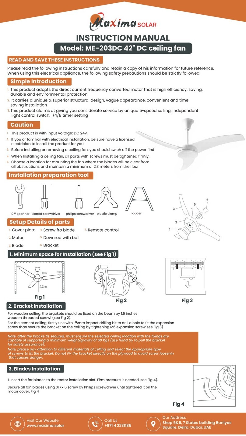 Maxima SOLAR ME-203DC instruction manual