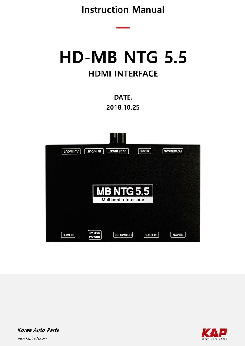KAP HD-MB NTG 5.5 User manual