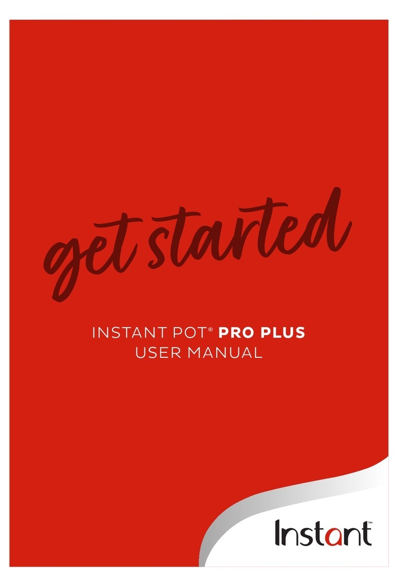 Instant POT PRO PLUS Specification sheet