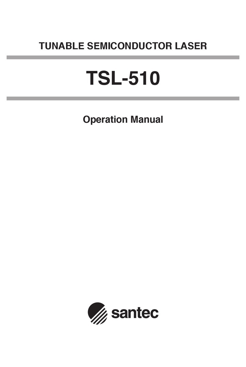 Santec TSL-510 User manual Santec TSL-510 User manual