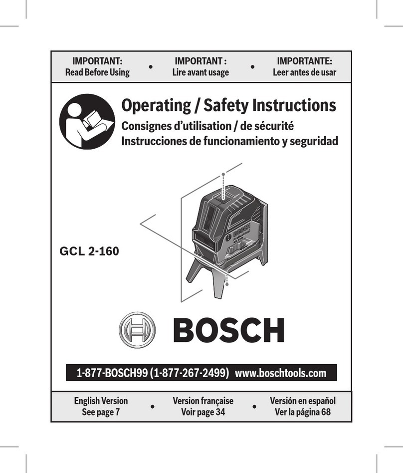 Bosch GCL 2-160 Operating/safety instructions