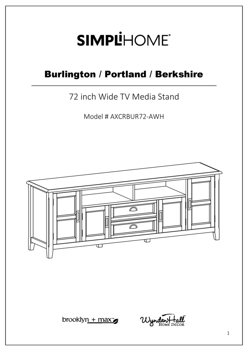Simpli Home brooklyn+max WyndenHall AXCRBUR72-AWH User manual Simpli Home brooklyn+max WyndenHall AXCRBUR72-AWH User manual