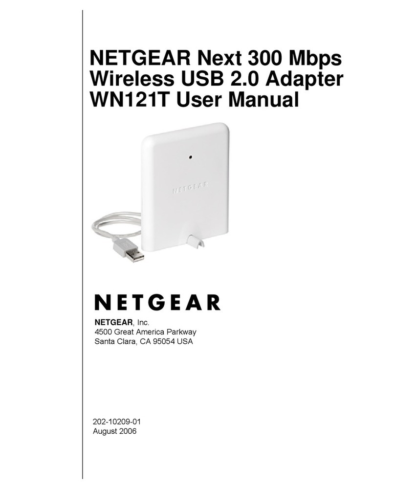NETGEAR WN121T - RangeMax Next Wireless-N USB 2.0... User manual