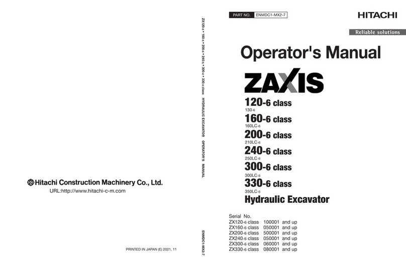 Hitachi ZAXIS 120-6 class Operator's manual