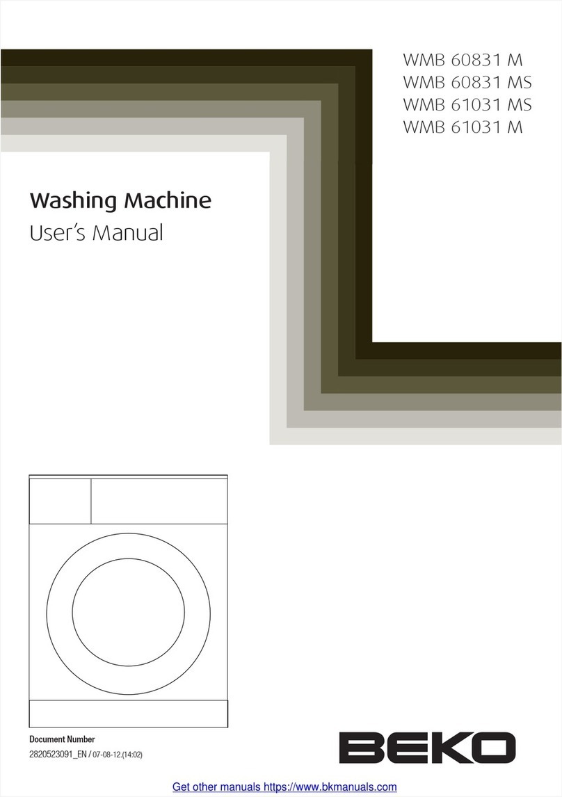 Beko WMB 60831 MS User manual Beko WMB 60831 MS User manual