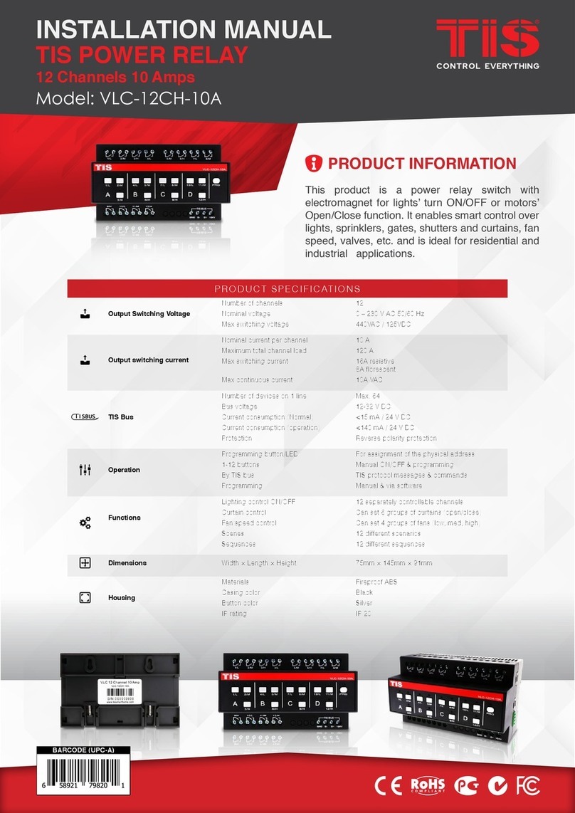 TIS VLC-12CH-10A installation manual