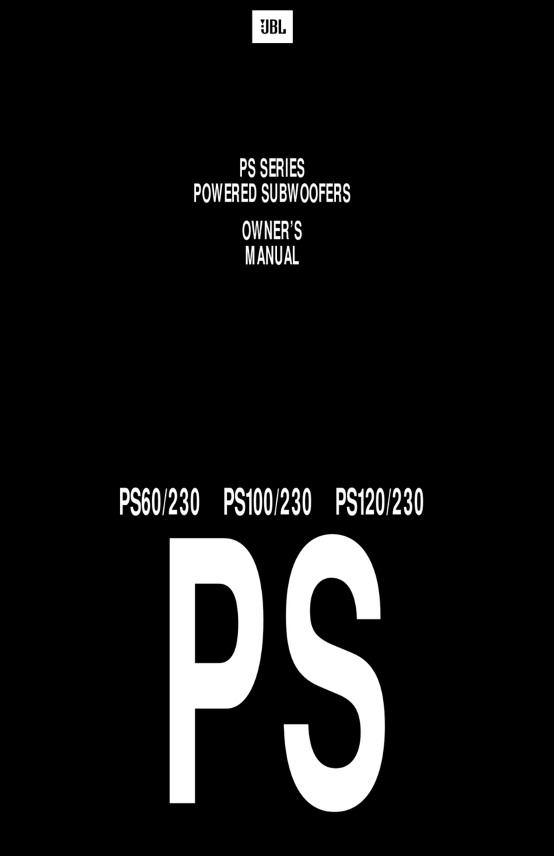 JBL PS Series owner's manual
