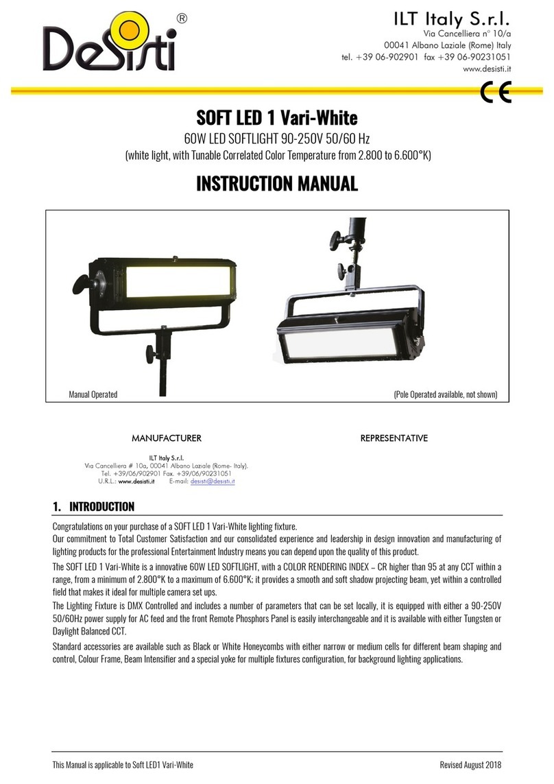 Desisti SOFT LED 1 Vari-White instruction manual