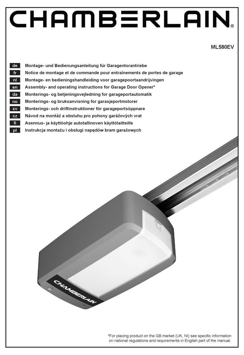 Chamberlain ML580EV User manual