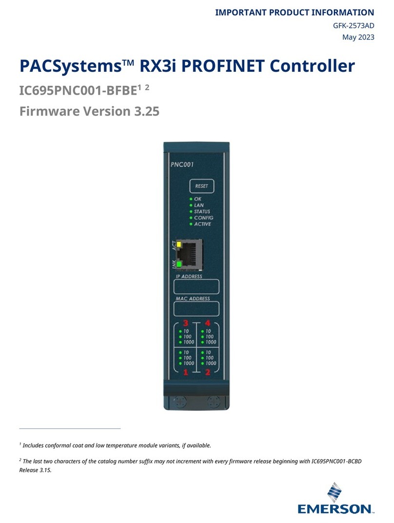 Emerson IC695PNC001-BFBE1 2 User manual