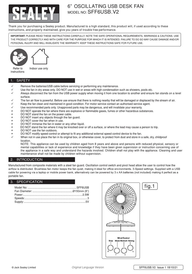 Sealey SFF6USB.V2 User manual
