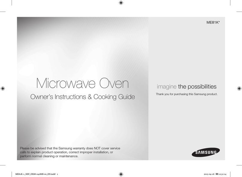 Samsung ME81K Series Owner's instructions