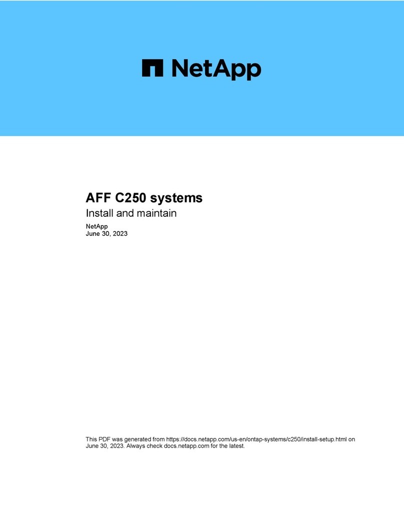 NetApp AFF C250 Install manual