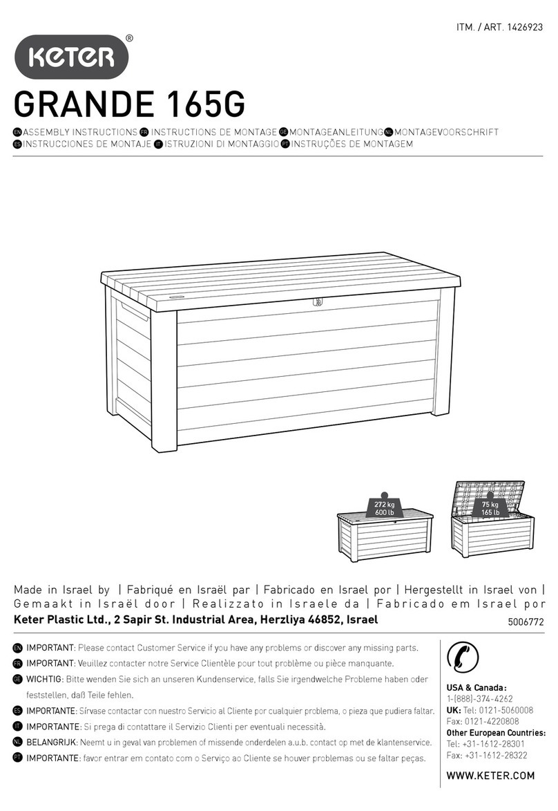 Keter GRANDE 165G User manual