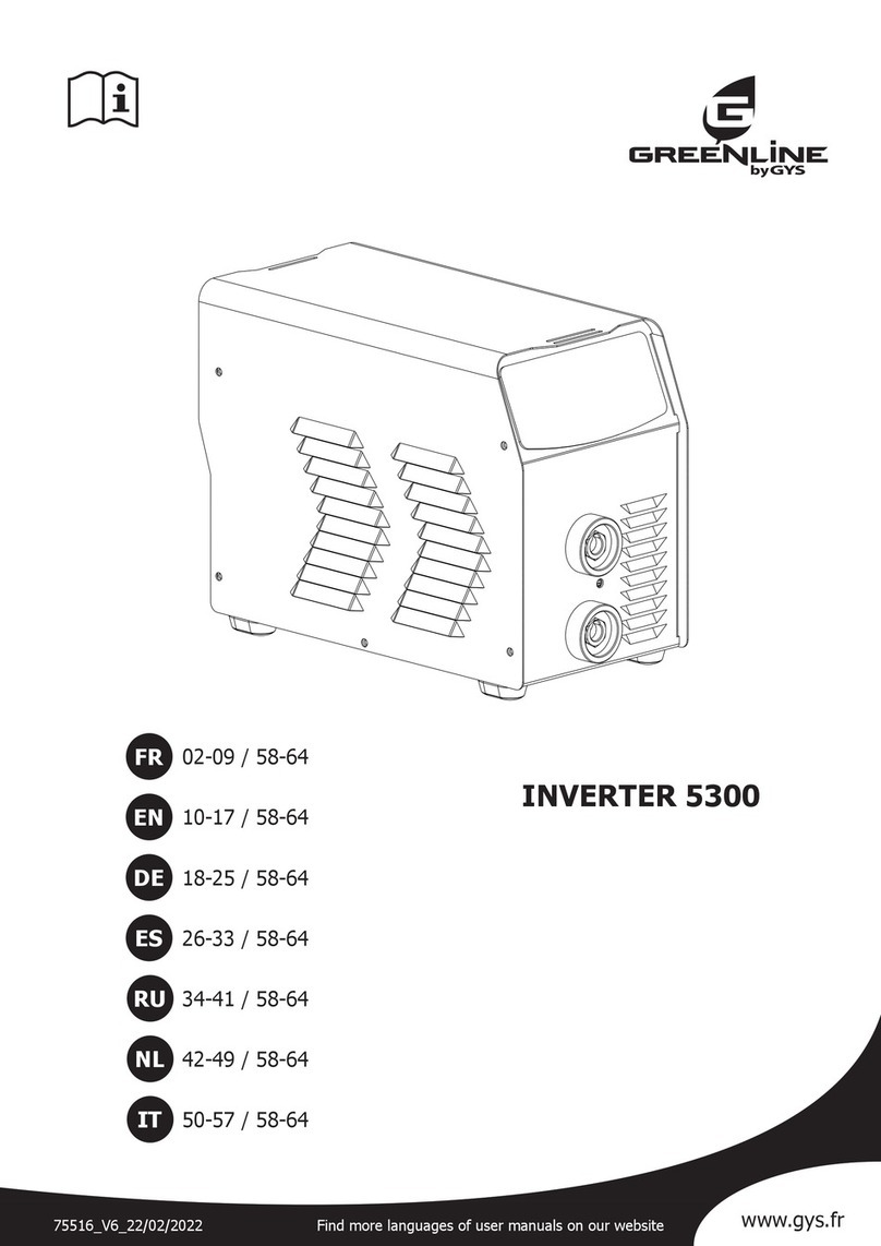 GYS GREENLINE INVERTER 5300 manual GYS GREENLINE INVERTER 5300 manual