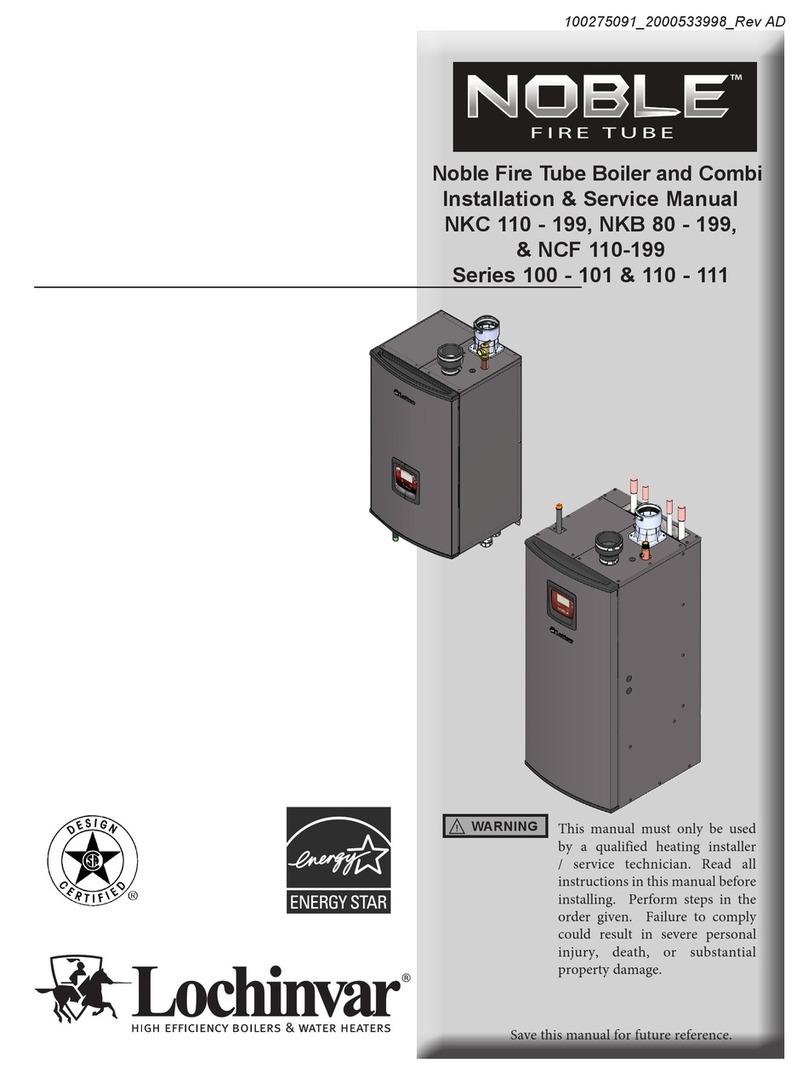 Lochinvar Noble 100 Series Installation & service manual