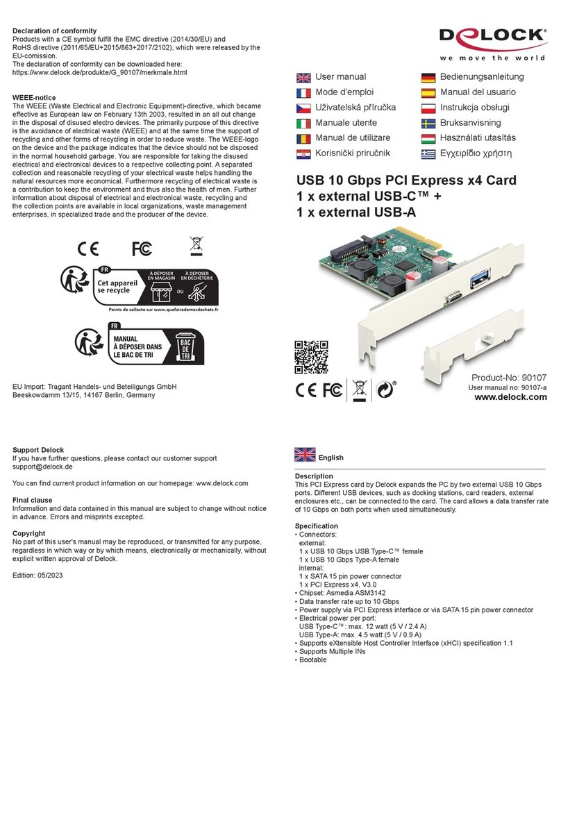 DeLOCK 90107 User manual DeLOCK 90107 User manual