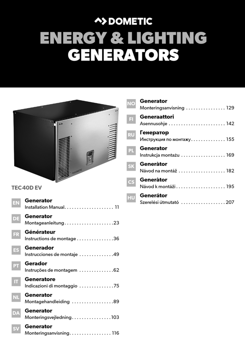 Dometic 9102900295 User manual