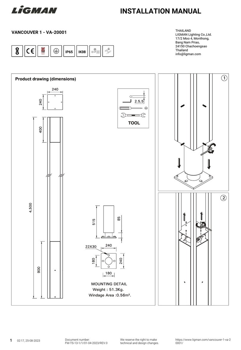 LIGMAN VANCOUVER 1 User manual