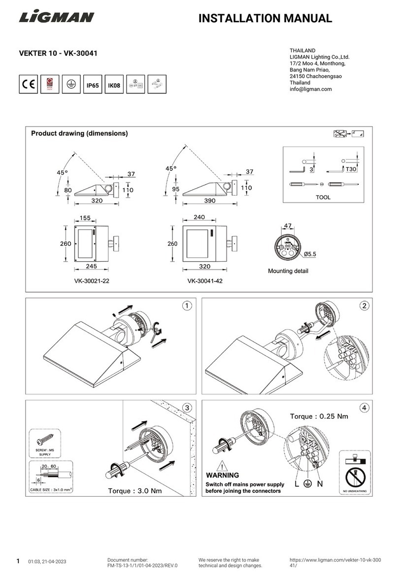 LIGMAN VEKTER 10 installation manual