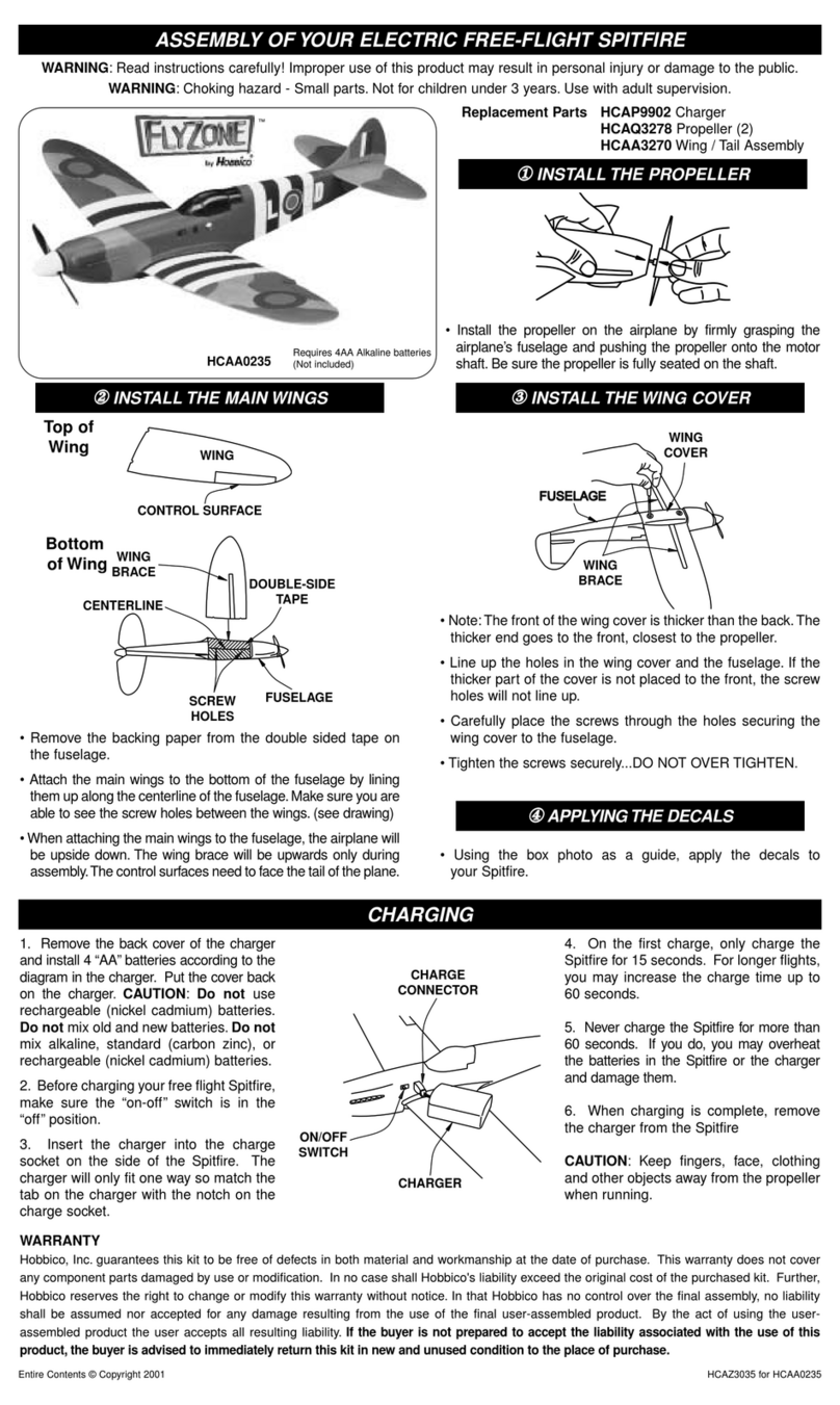 Hobbico Flyzone HCAA0235 User manual Hobbico Flyzone HCAA0235 User manual