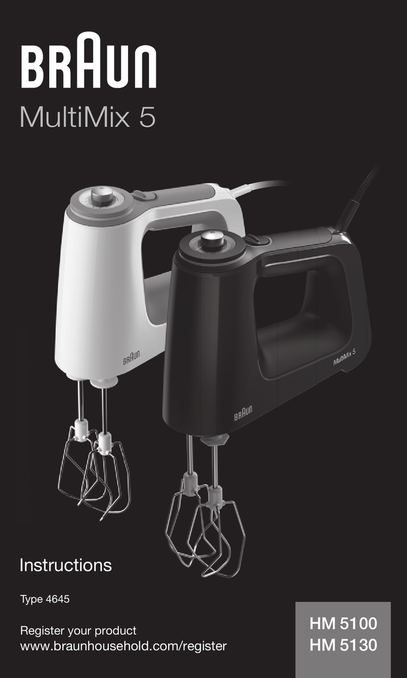 Braun MultiMix 5 HM5100 instructions