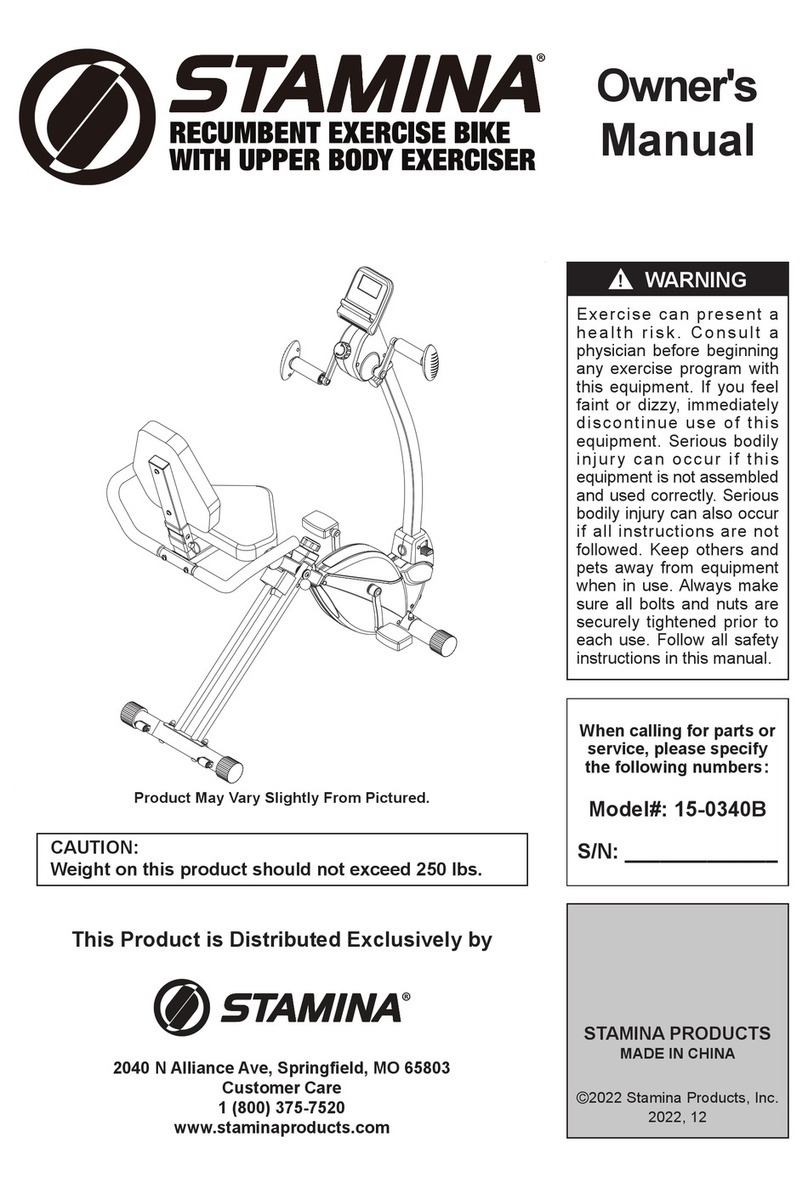 Stamina 15-0340B owner's manual