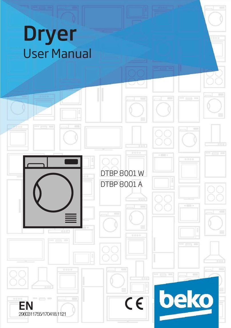 Beko DTBP 8001 W user manual