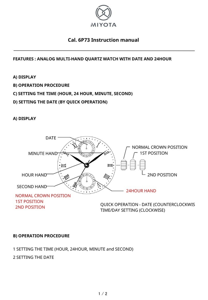 Citizen 6P73 User manual