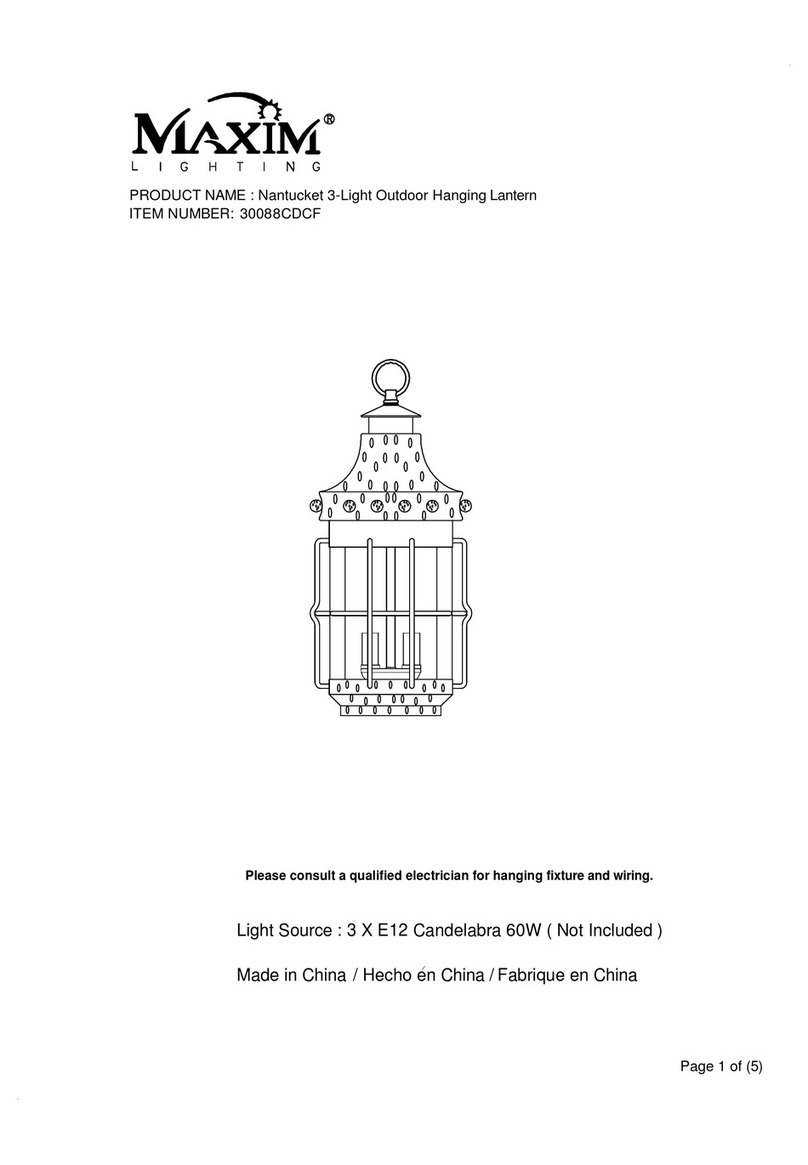 Maxim Lighting Nantucket manual Maxim Lighting Nantucket manual
