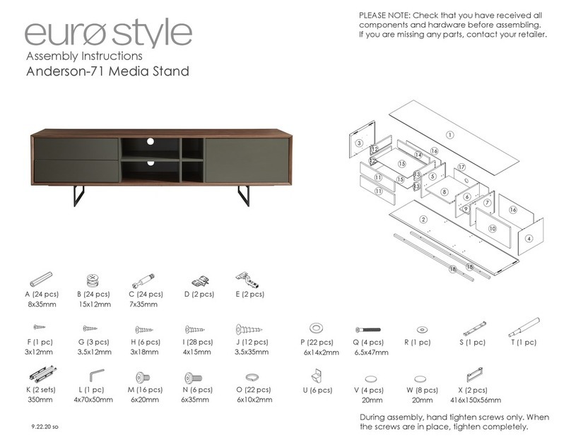EUROSTYLE Anderson-71 Assembly instructions