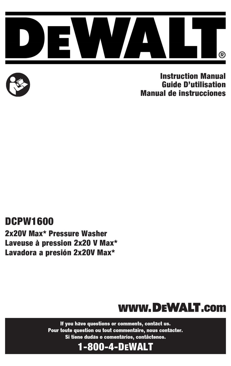DeWalt DCPW1600 User manual DeWalt DCPW1600 User manual