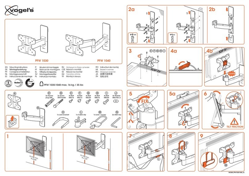 VOGELS PFW 1040 Mounting instructions