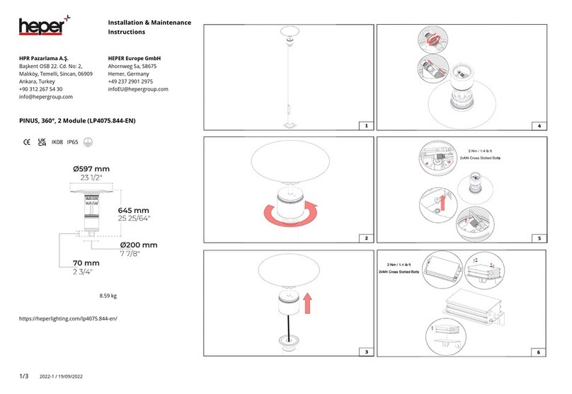 HEPER PINUS 360 2 Module Installation and operating instructions