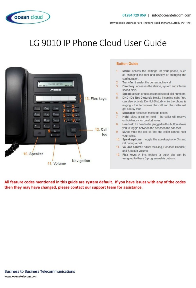 LG 9010 IP user guide