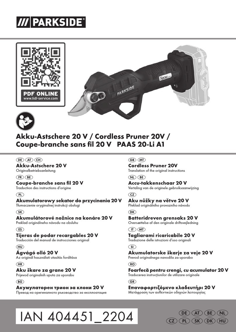 Parkside PAAS 20-Li A1 Translation of the original instructions