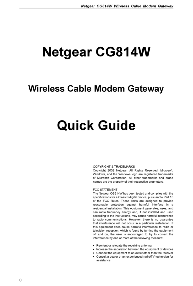 NETGEAR CG814W quick guide