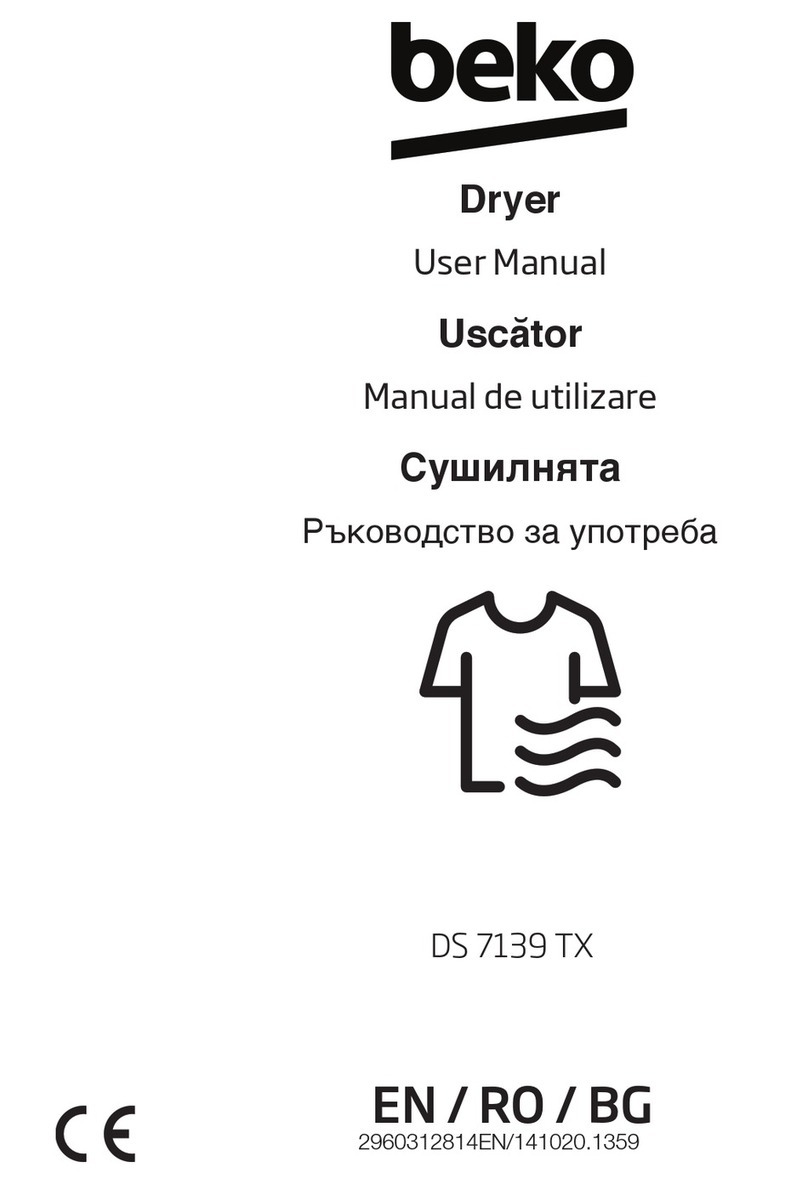 Beko DS 7139 TX User manual Beko DS 7139 TX User manual