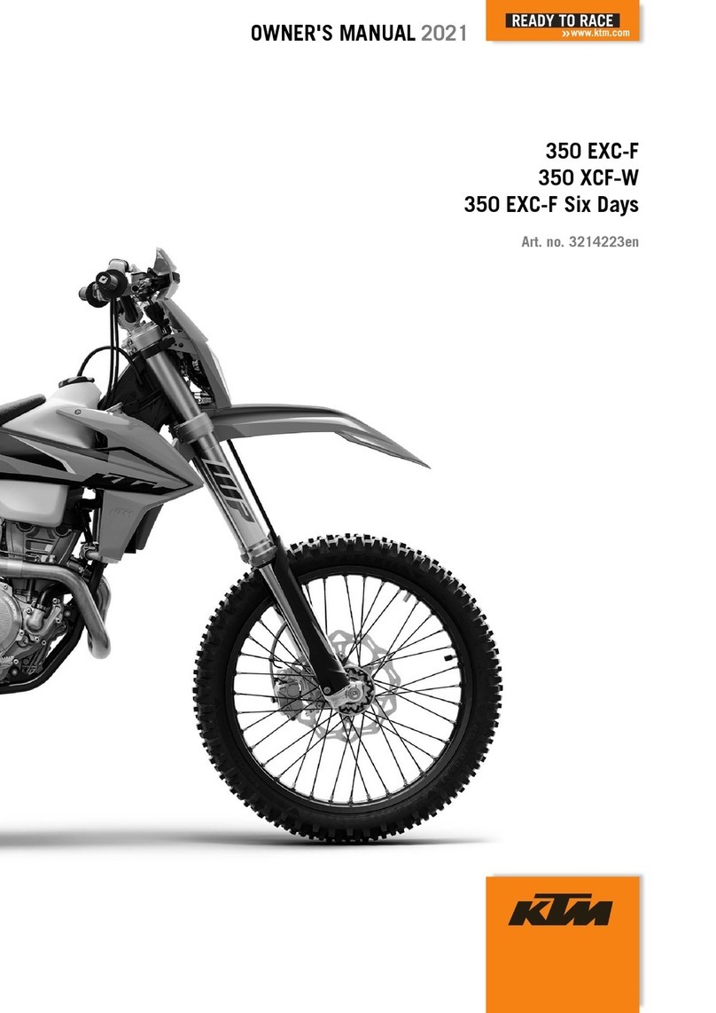 KTM 350 EXC-F 2021 User manual
