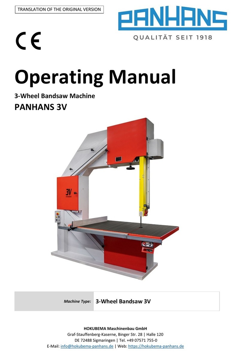 PANHANS 3V operating manual
