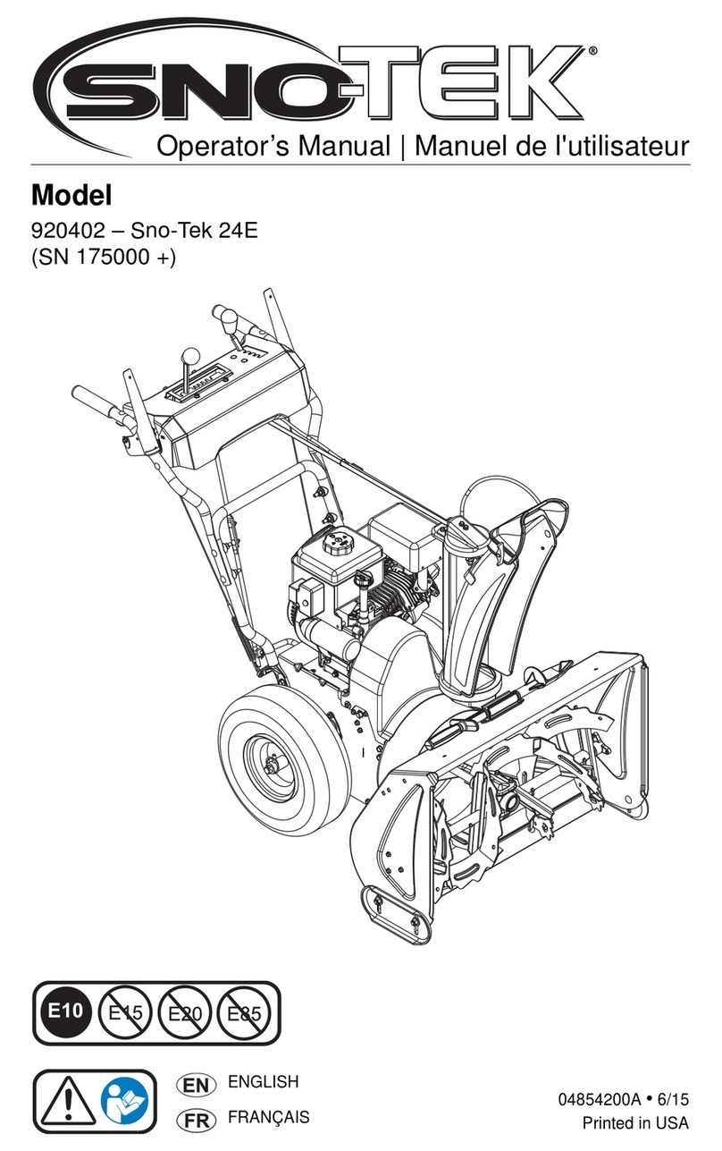 Sno-Tek 920402 User manual
