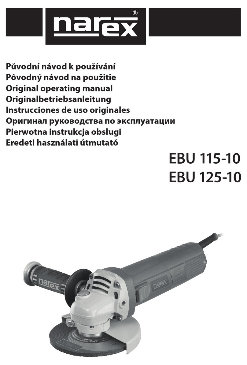 Narex EBU 115-10 Installation instructions
