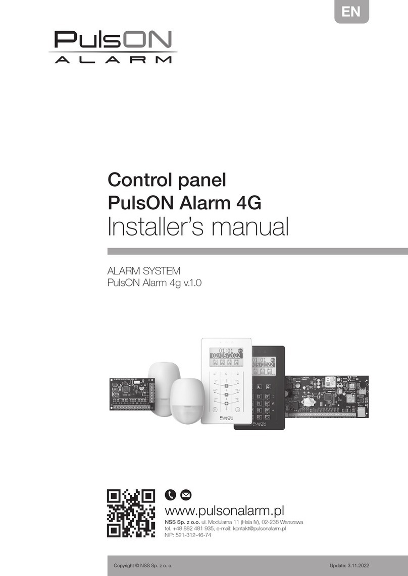 NSS PulsON Alarm 4G Installer manual