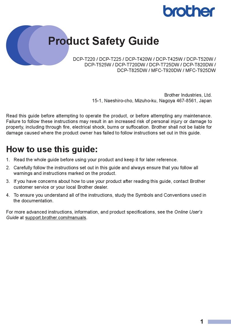 Brother DCP-T225 Operating manual