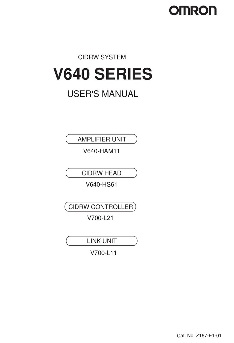 Omron V640-HAM11 user manual