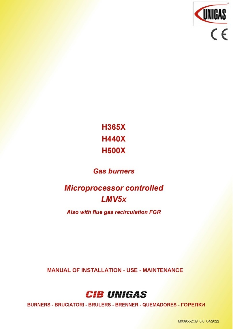 Unigas H365X Operating manual
