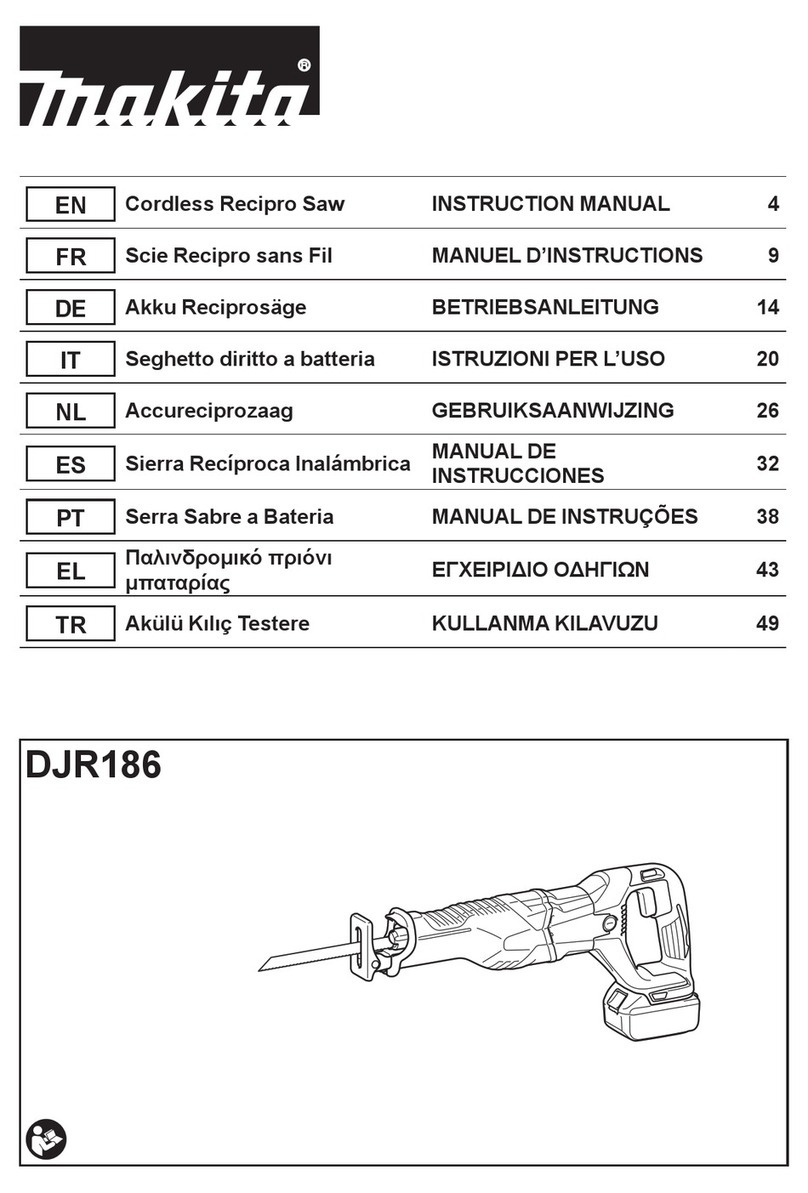Makita DJR186 instruction manual