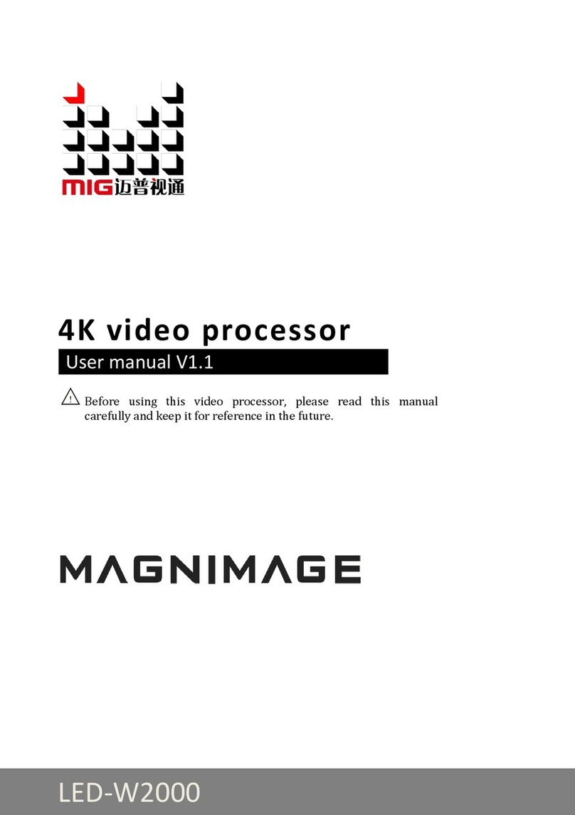 Magnimage LED-W2000 User manual