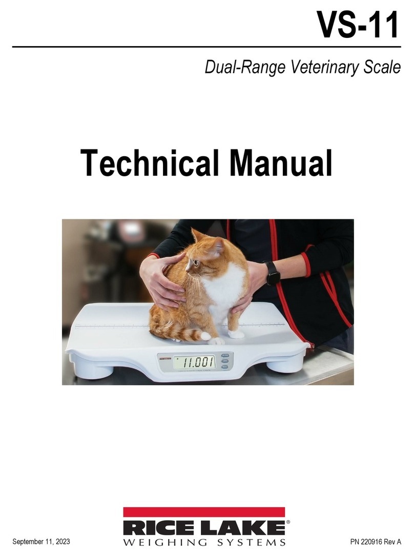 Rice Lake VS-11 User manual
